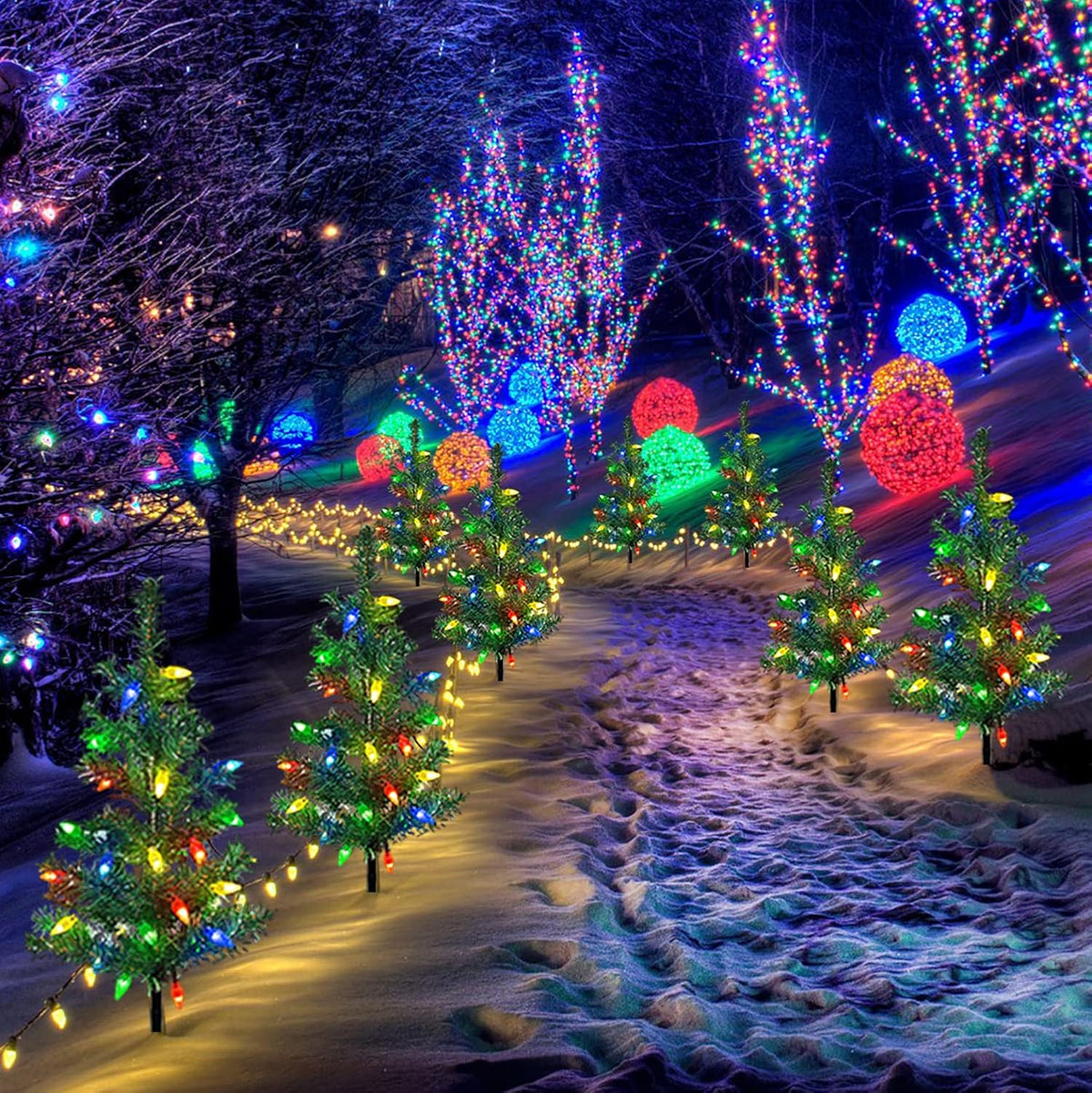 Solar kerstboom padverlichting