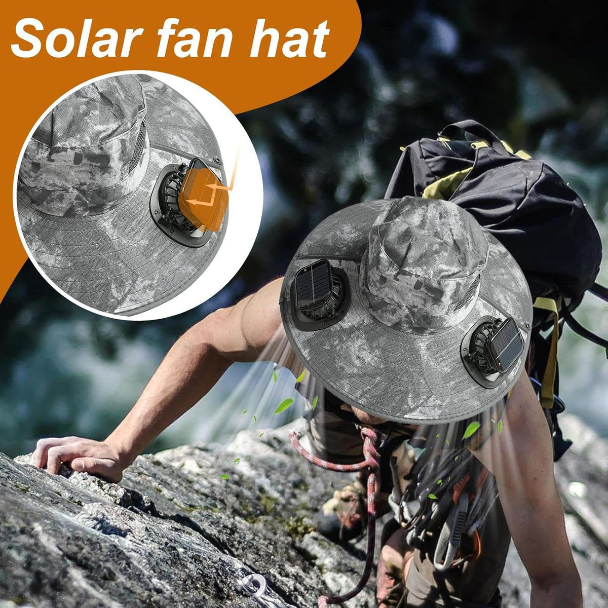 Zonneventilator koelhut met uv-bescherming