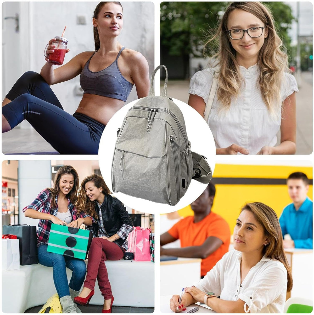Casual rugzak – meerdere compartimenten reis- en schoolrugzak