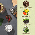 Geïsoleerde bamboe loose leaf thee infuser fles - 500ml