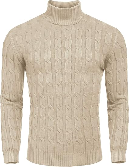 Casual gebreide heren coltrui