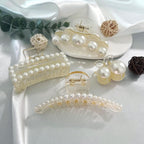 Parel haarklemmen - 4-Pack