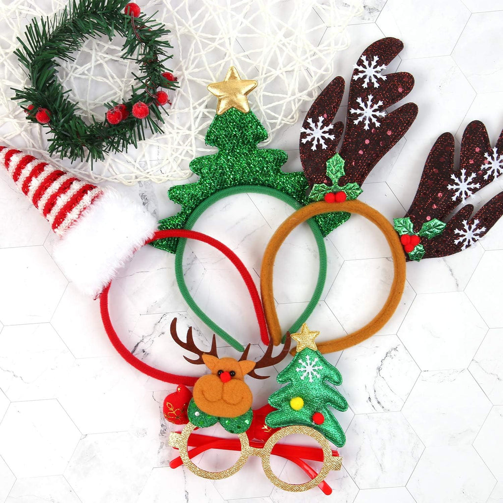 9-Pack kerst haarbanden & brillen