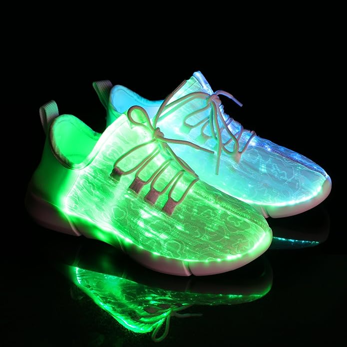 Flitsende LED fiber optic sneakers