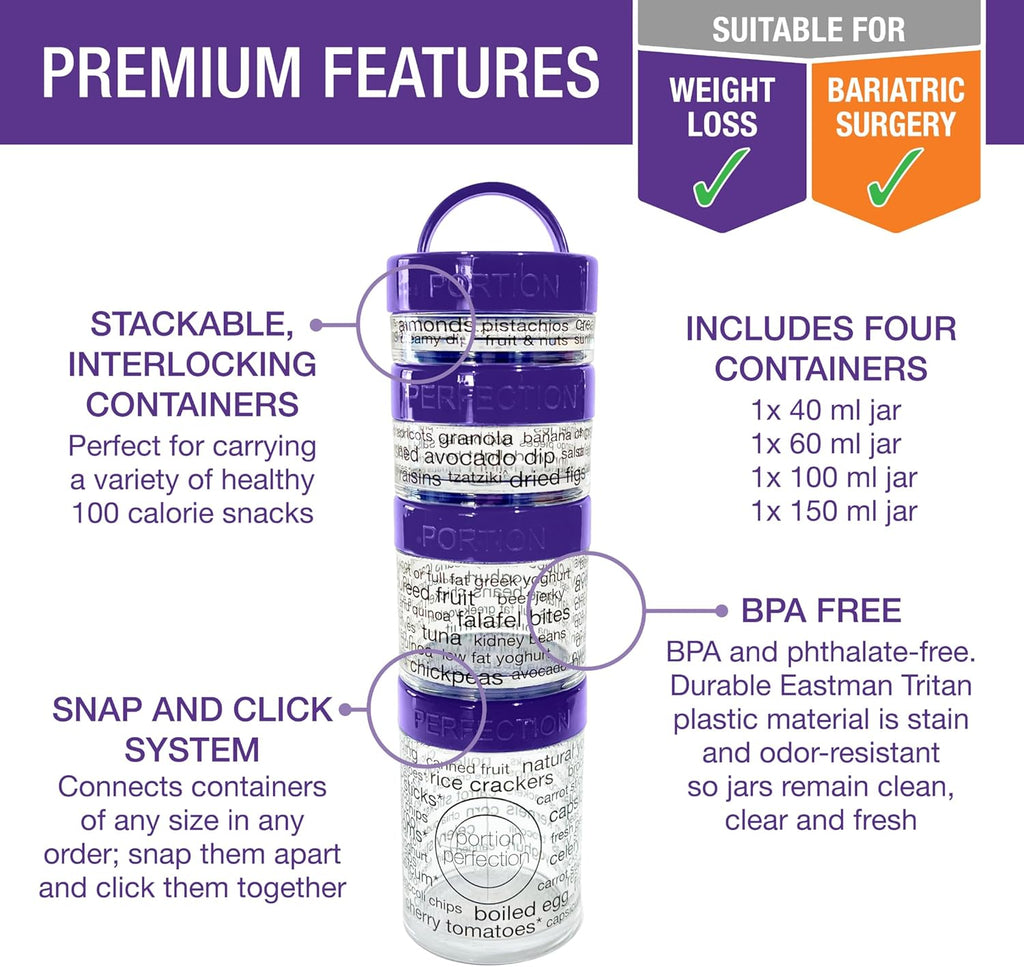 100-Calorie snack portiecontrole containers