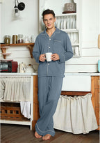 Katoenen heren pyjama