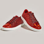 Sprankelende lace-up mode dames sneakers