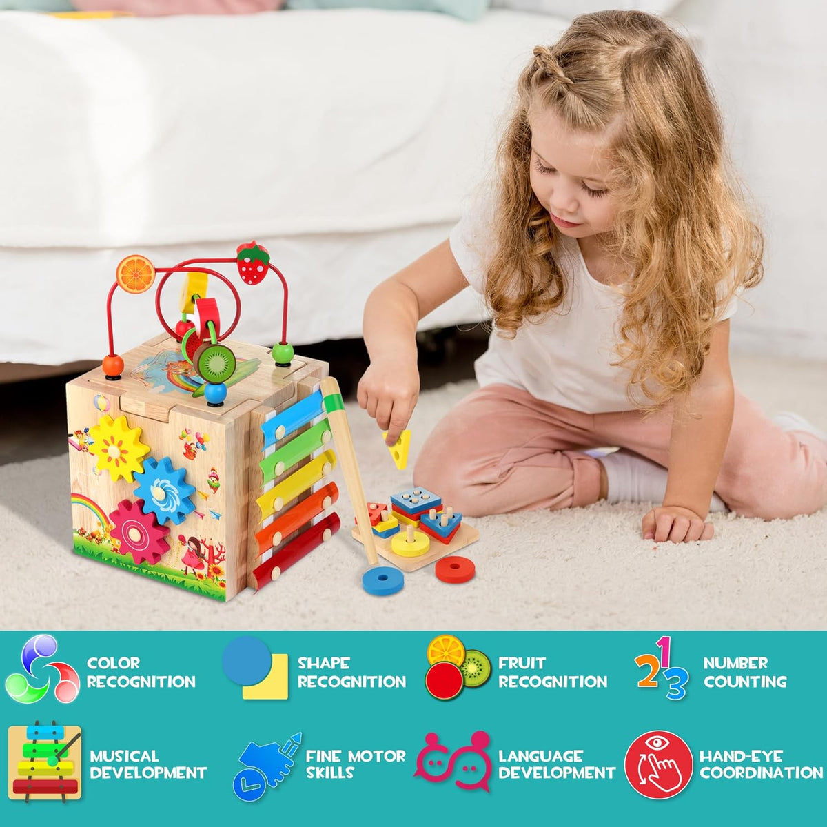 8-in-1 montessori speelkubus