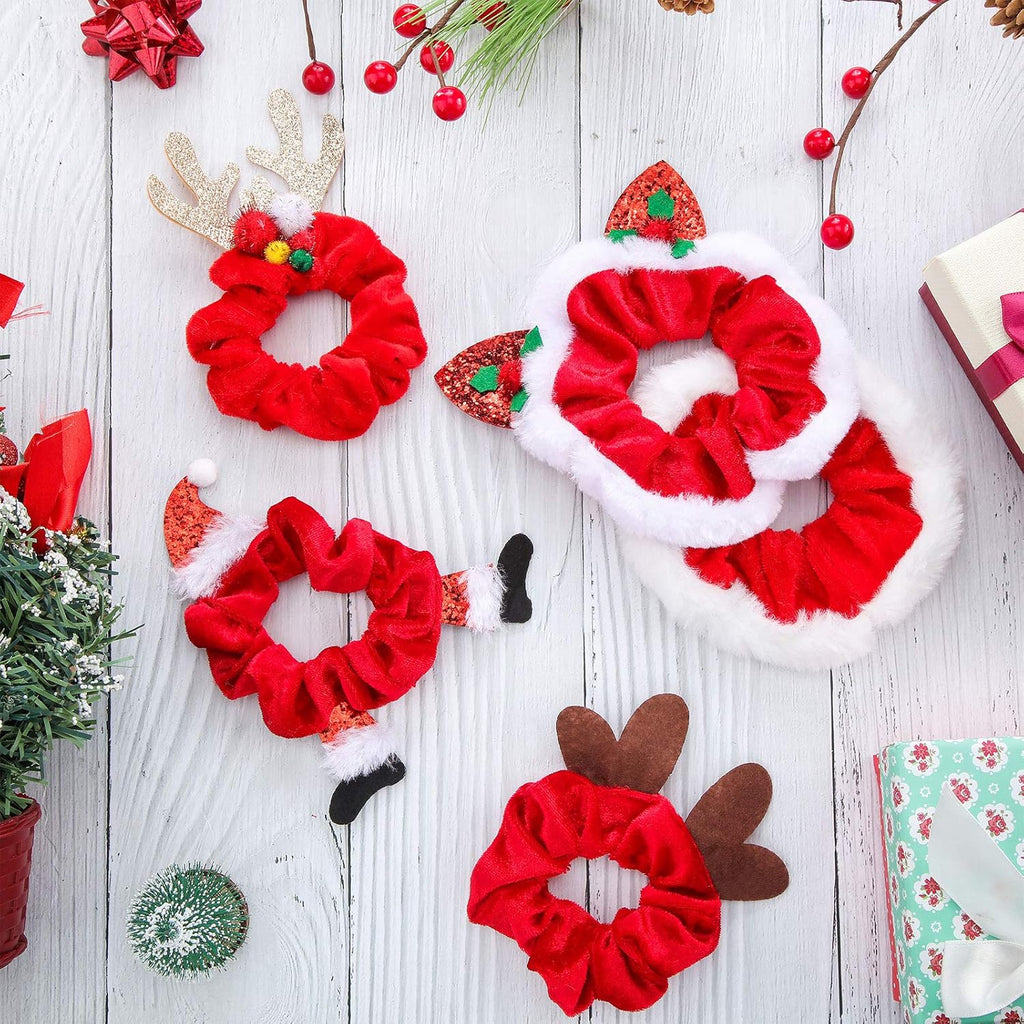 10-Delige kerst scrunchie set