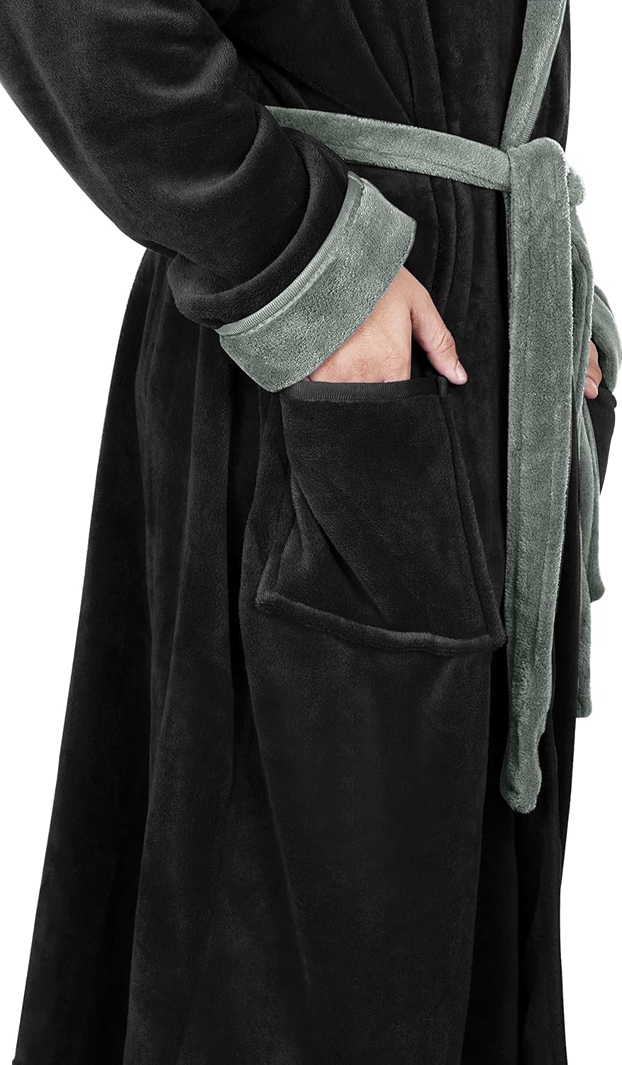 Heren fleece badjas
