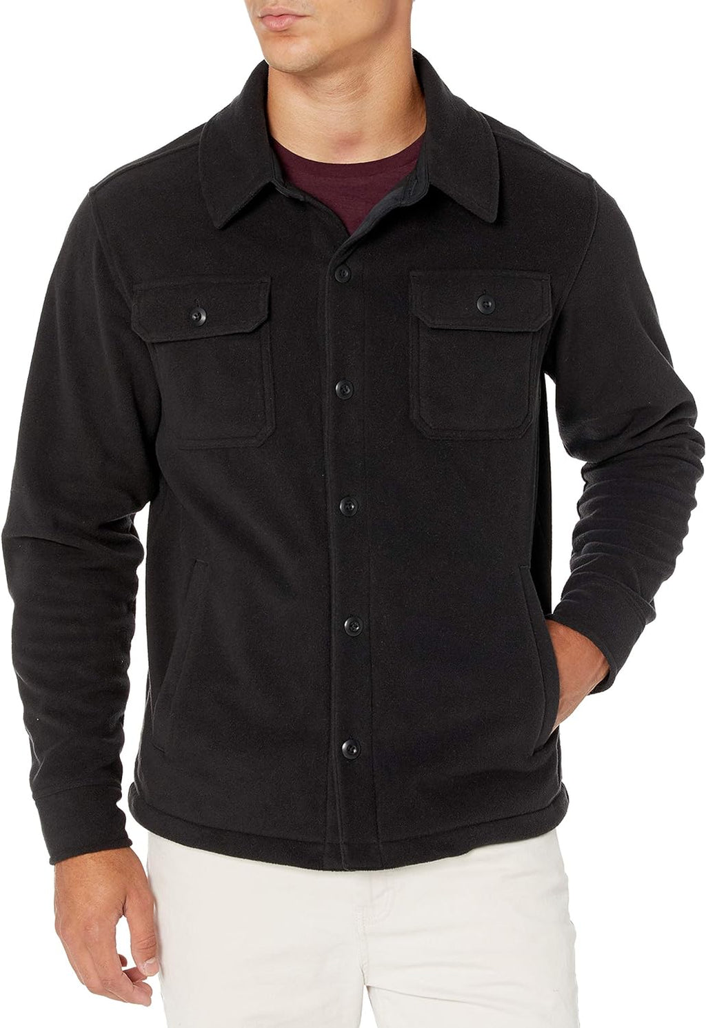 Heren fleece overhemd