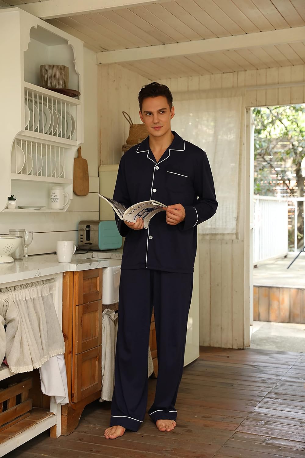 Katoenen heren pyjama