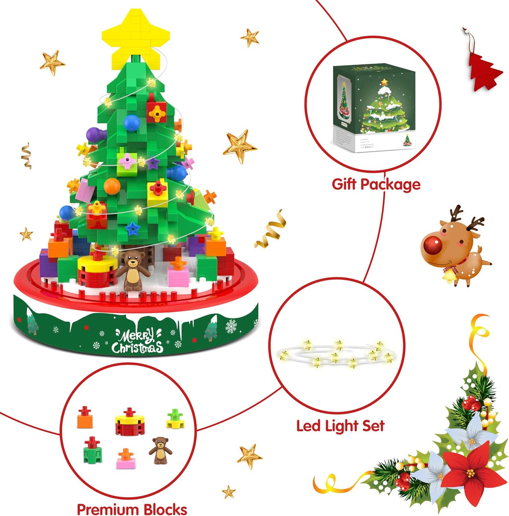 Kerstboom bouwset met LED verlichting