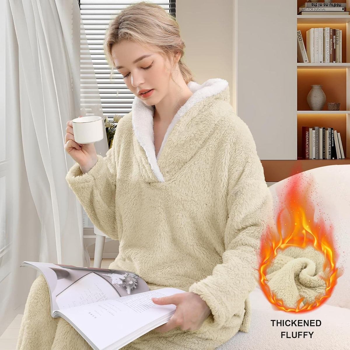 Fluffy Pyjama Set voor Dames