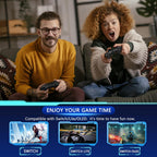 Draadloze switch-controller met hall effect joysticks en turbo-functie