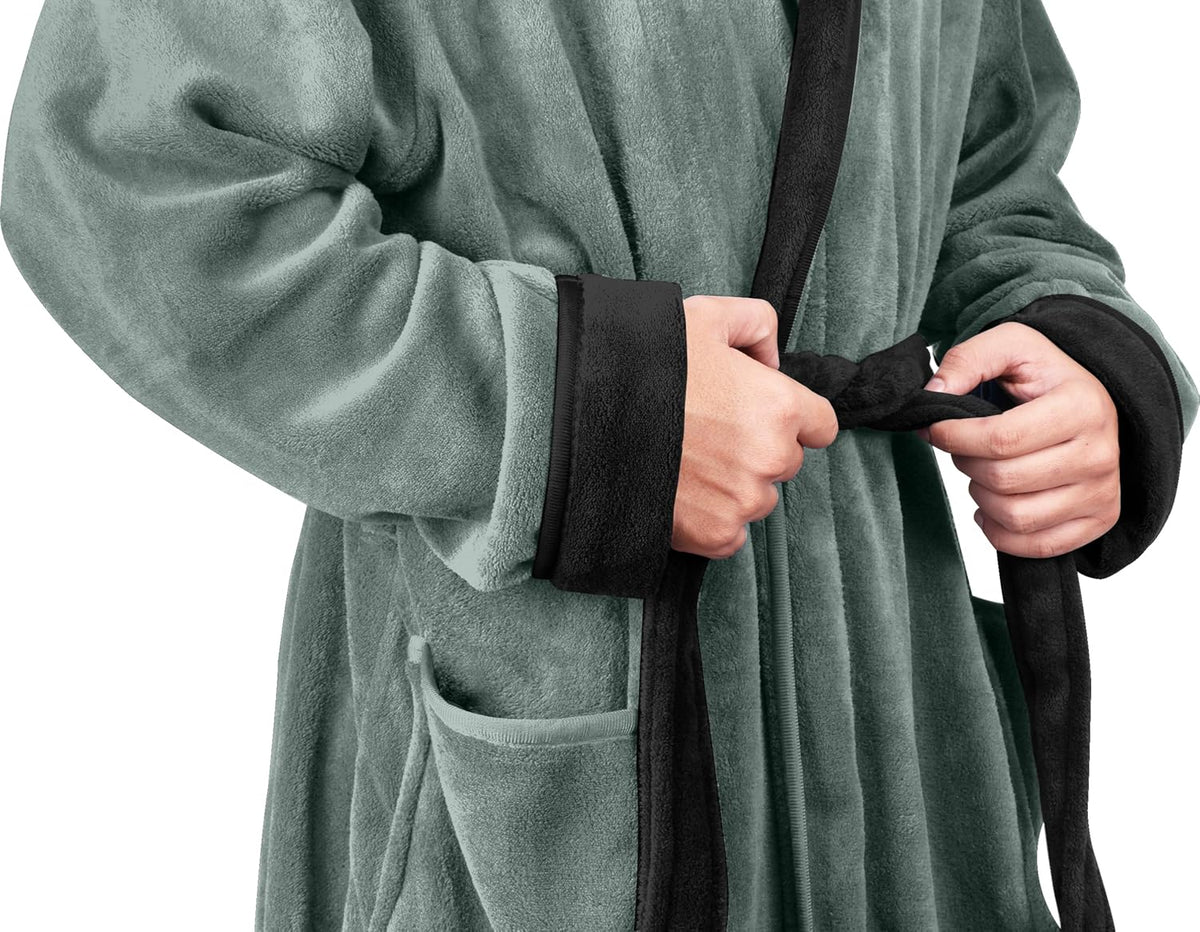Heren fleece badjas