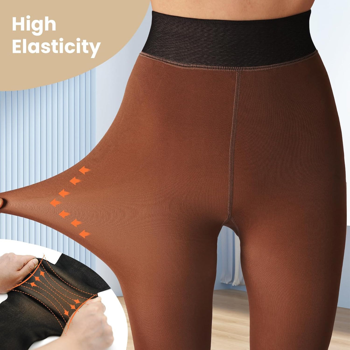Fleecegevoerde panty