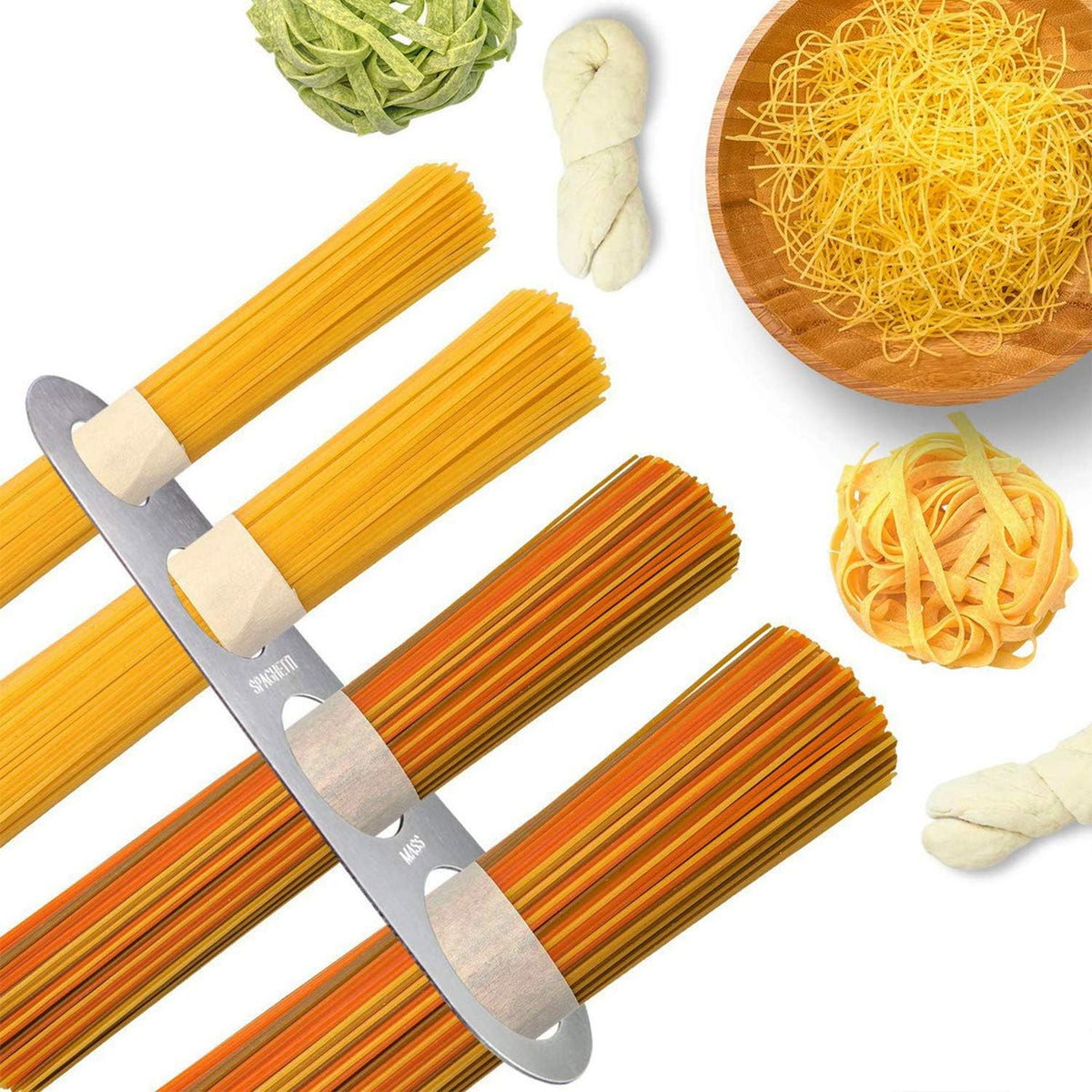 RVS spaghetti maatlepel