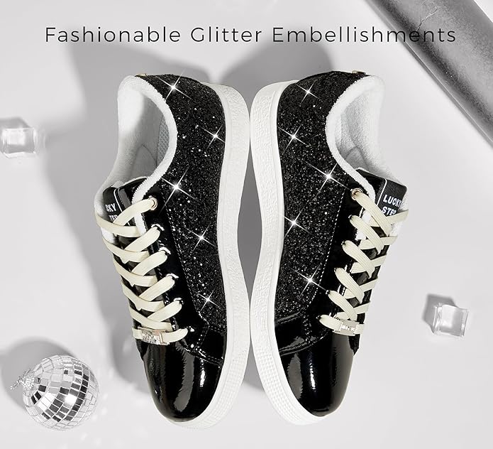 Sprankelende ster glitter sneakers