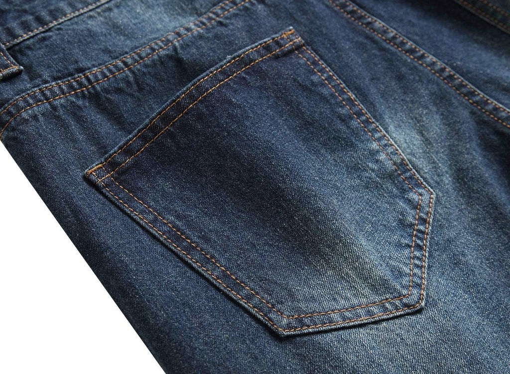 Heren slim-fit ripped jeans
