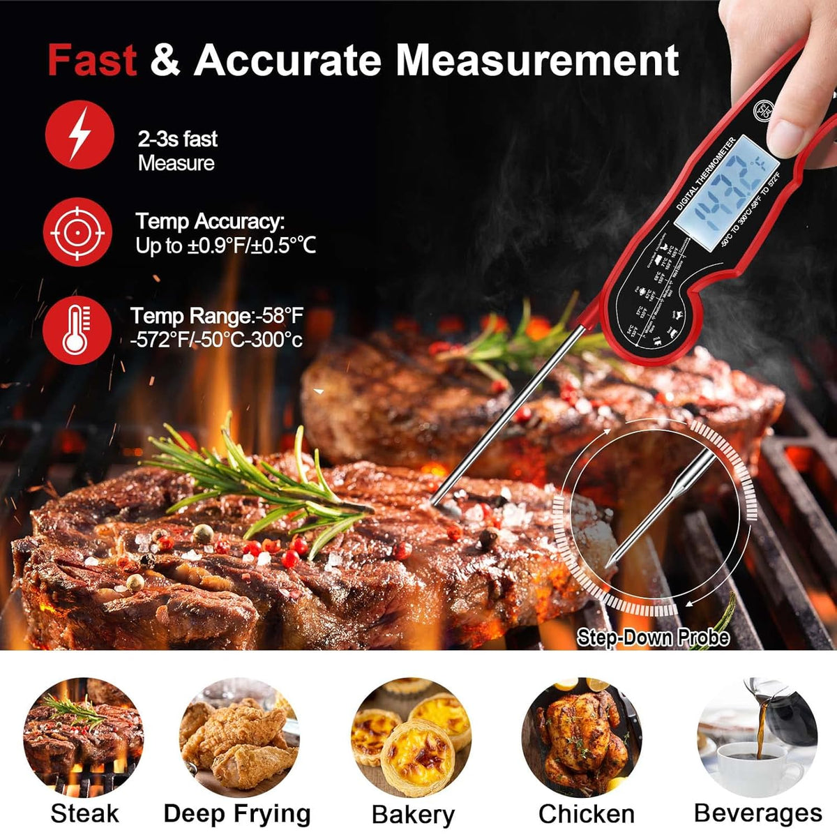 Digitale vleesthermometer