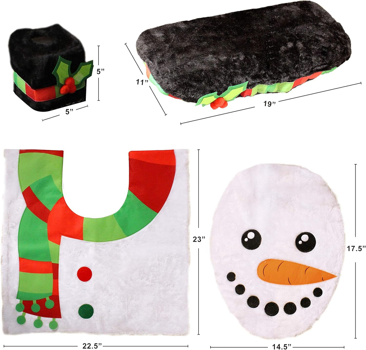 5-Delige kerst badkamer set