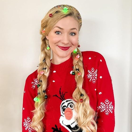 16-delige verlichte kerst haarsieraden