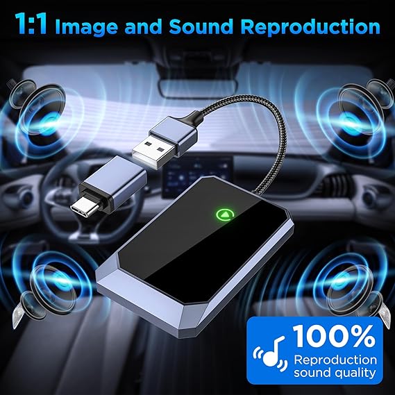 Adapter voor draadloze CarPlay
