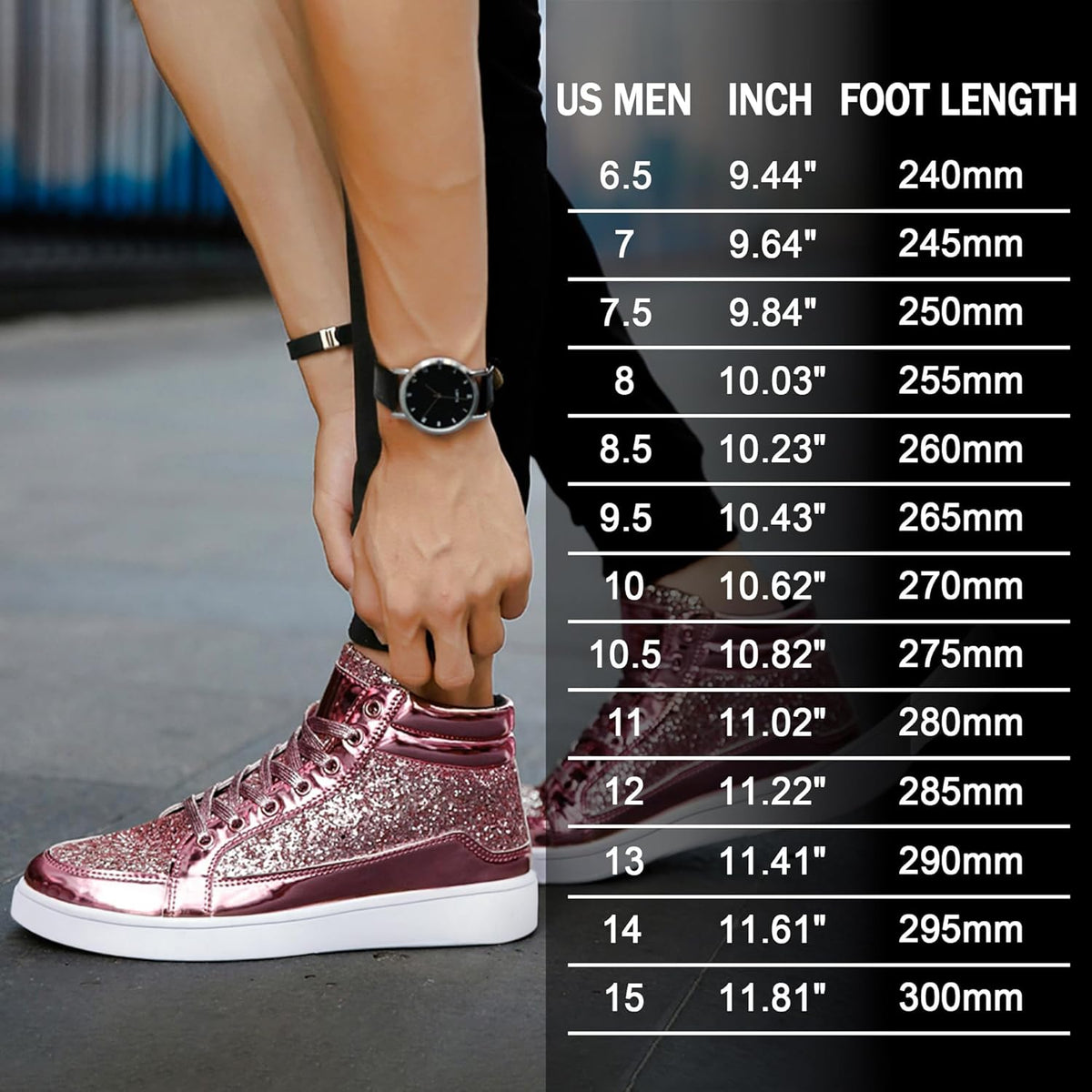 Casual glitter sneakers