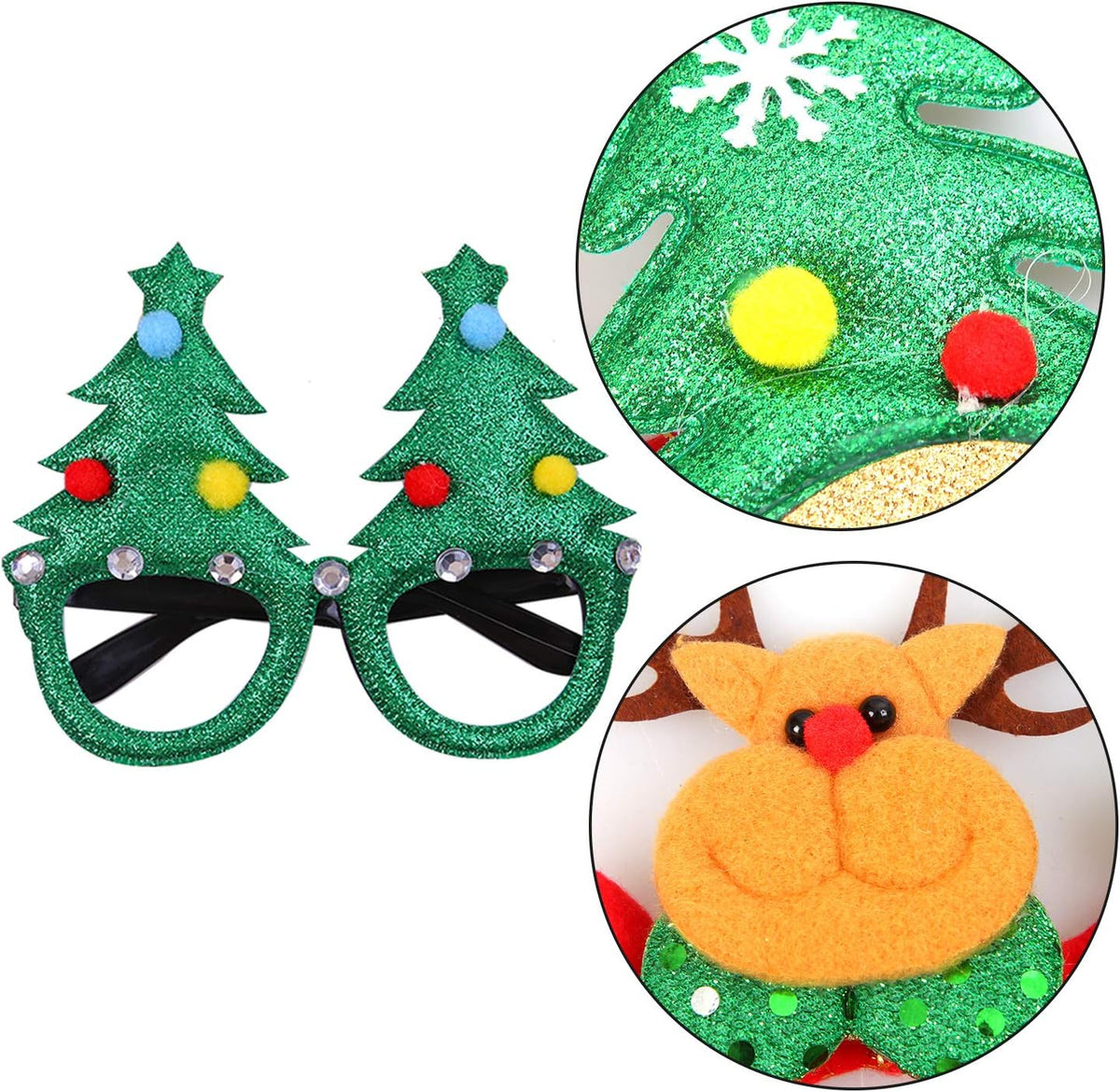 9-Pack kerst haarbanden & brillen