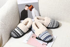 Winterse gebreide pantoffels