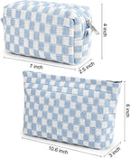 Set geruite make-uptassen