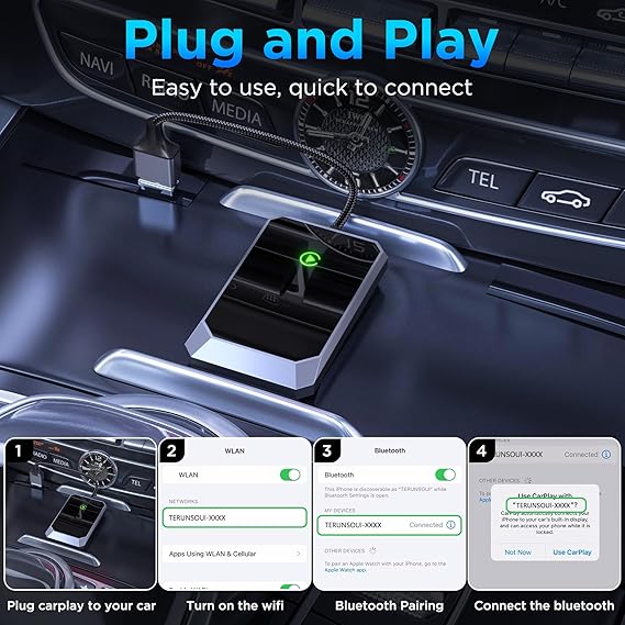 Adapter voor draadloze CarPlay