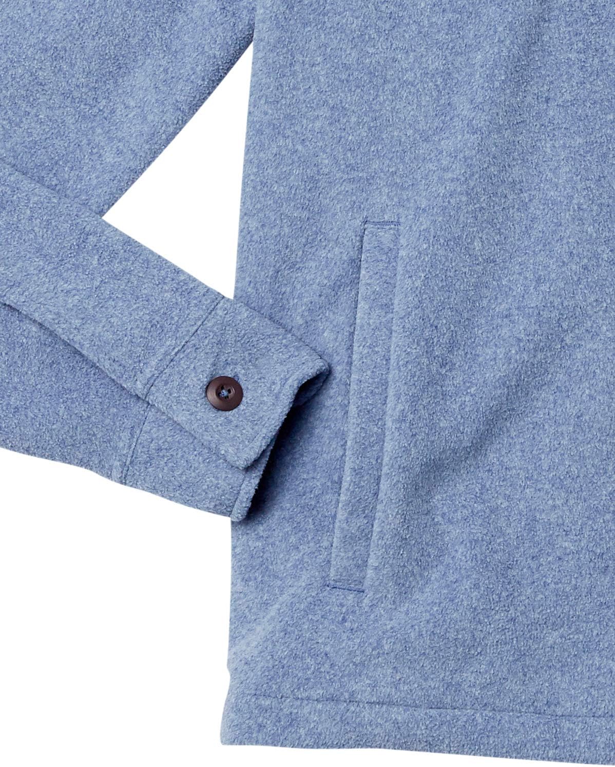 Heren fleece overhemd