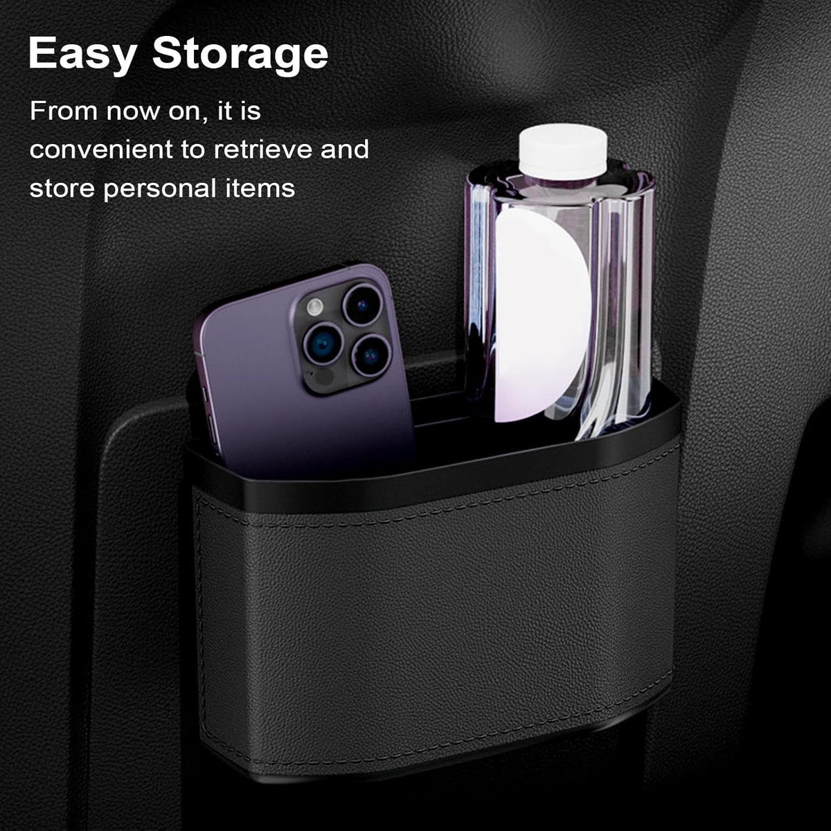 Geuroverproof auto vuilnisbak met touch light