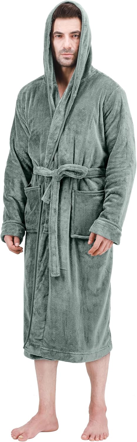 Heren fleece badjas