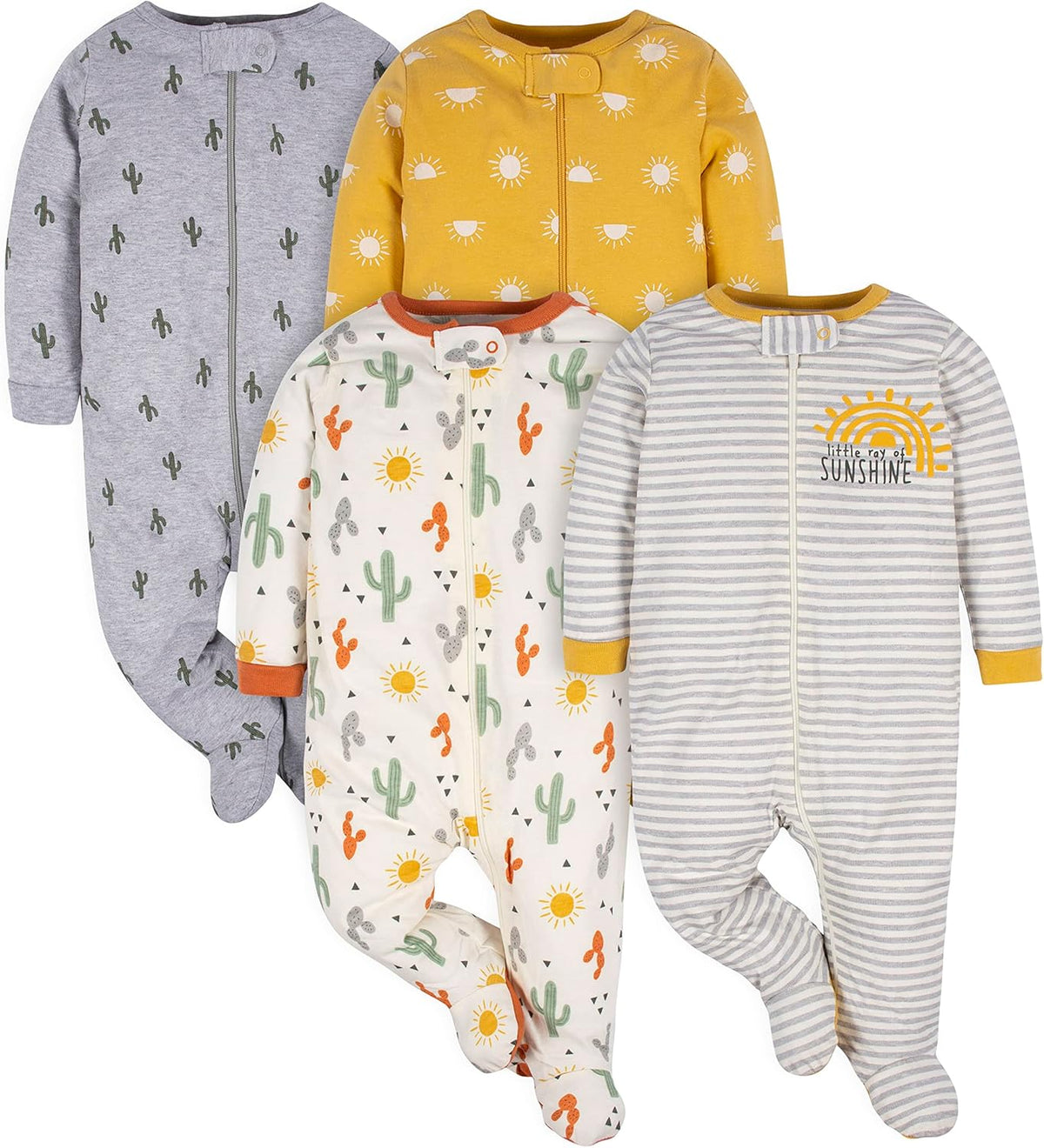 Gerber baby slaappakje voor jongens met voetjes