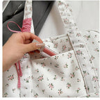 Bow duffle bag – grote canvas weekendtas met lintenaccent