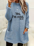 Fleece sweatshirt met print