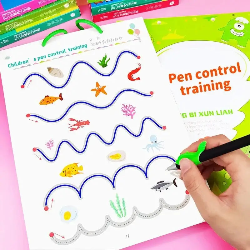 Educatief overtrek schrijfboekje