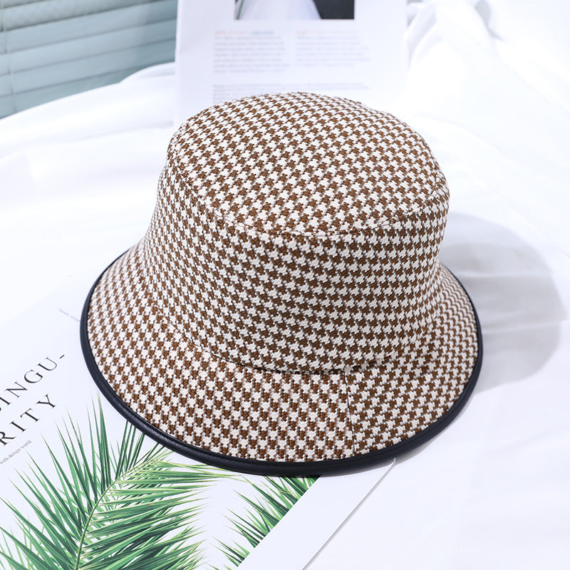 Lichte dames bucket hat van stof voor de zomer