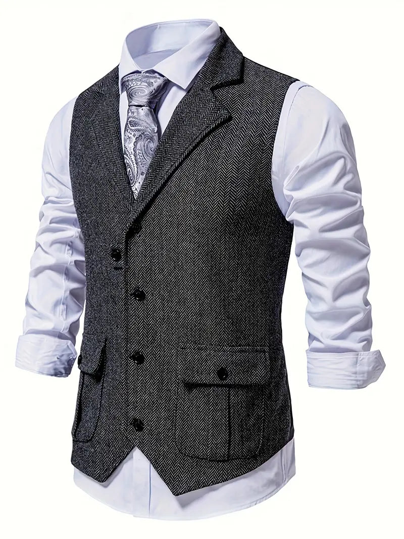 Herringbone blazer voor heren