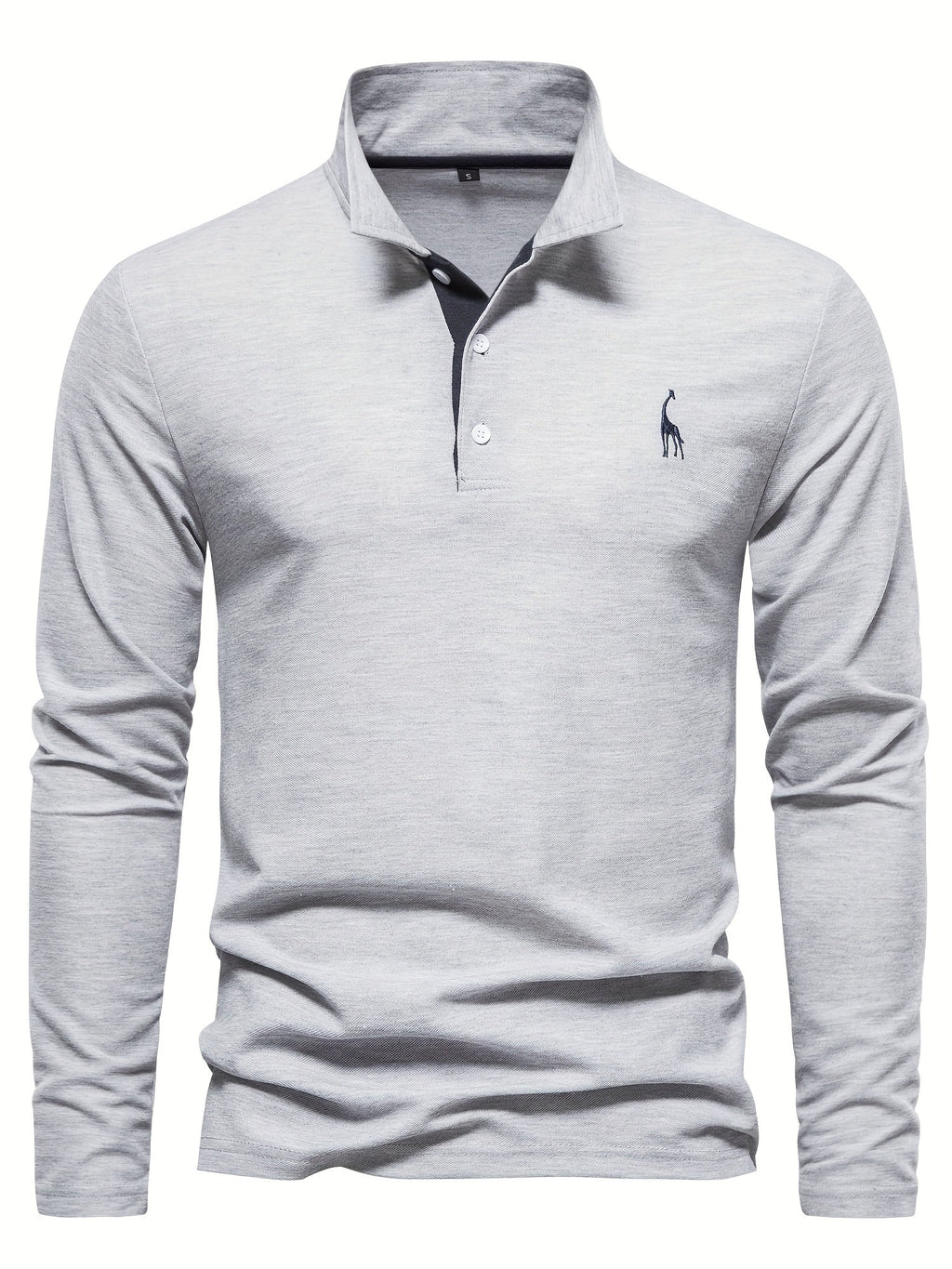 Heren polo met lange mouwen – Elin