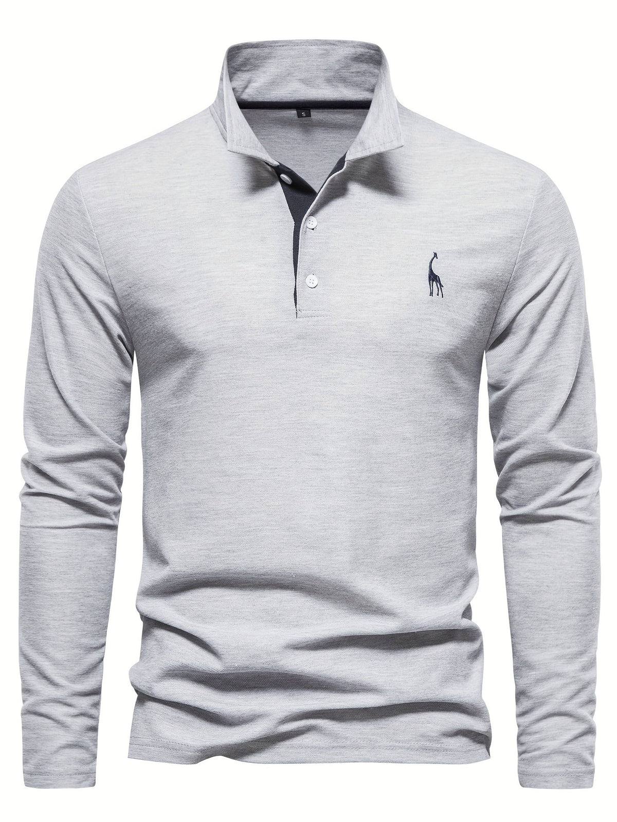Heren polo met lange mouwen – Elin