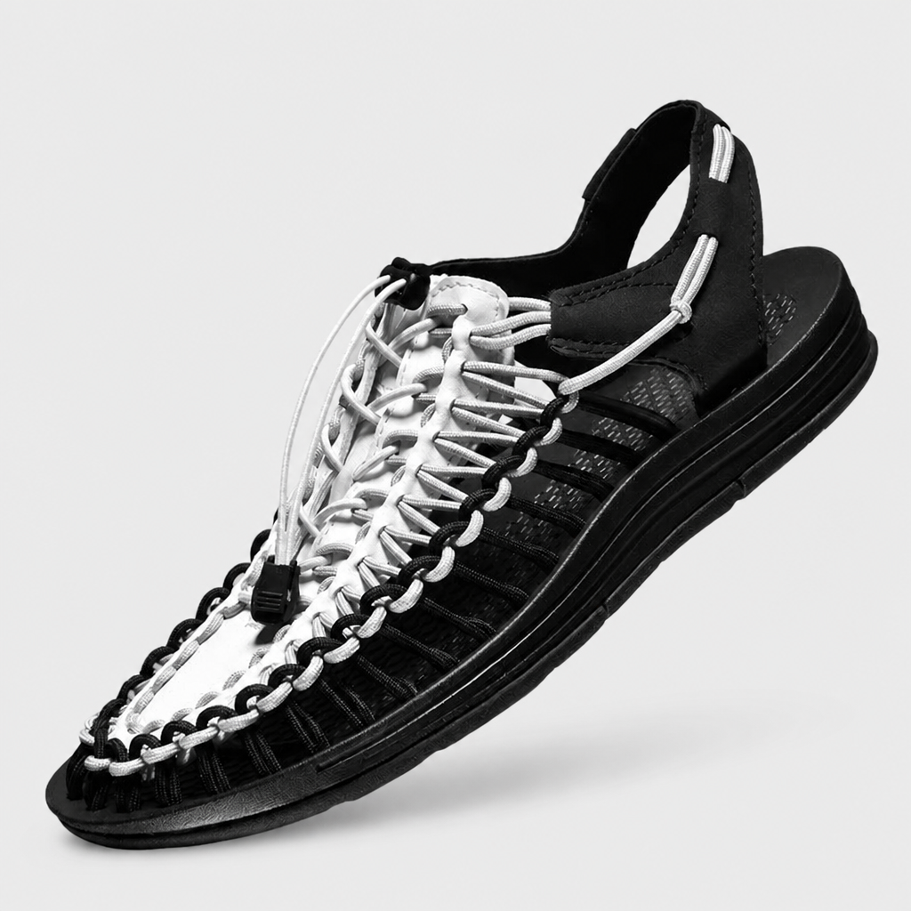Ademende casual sandaal – geweven design — afbeelding 12