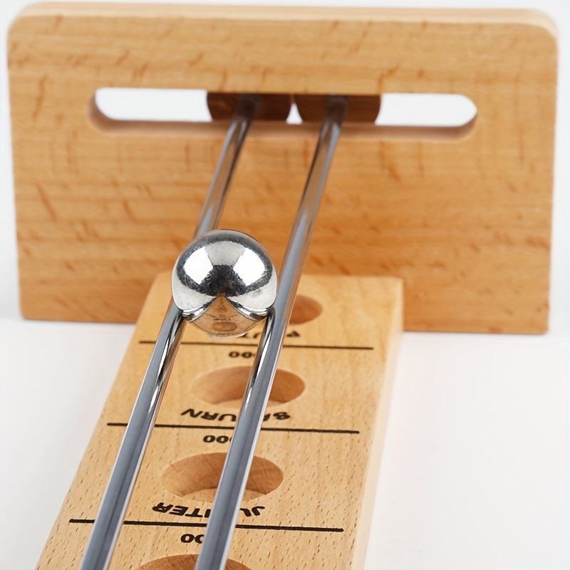 Houten stickballspel ruimte avontuur