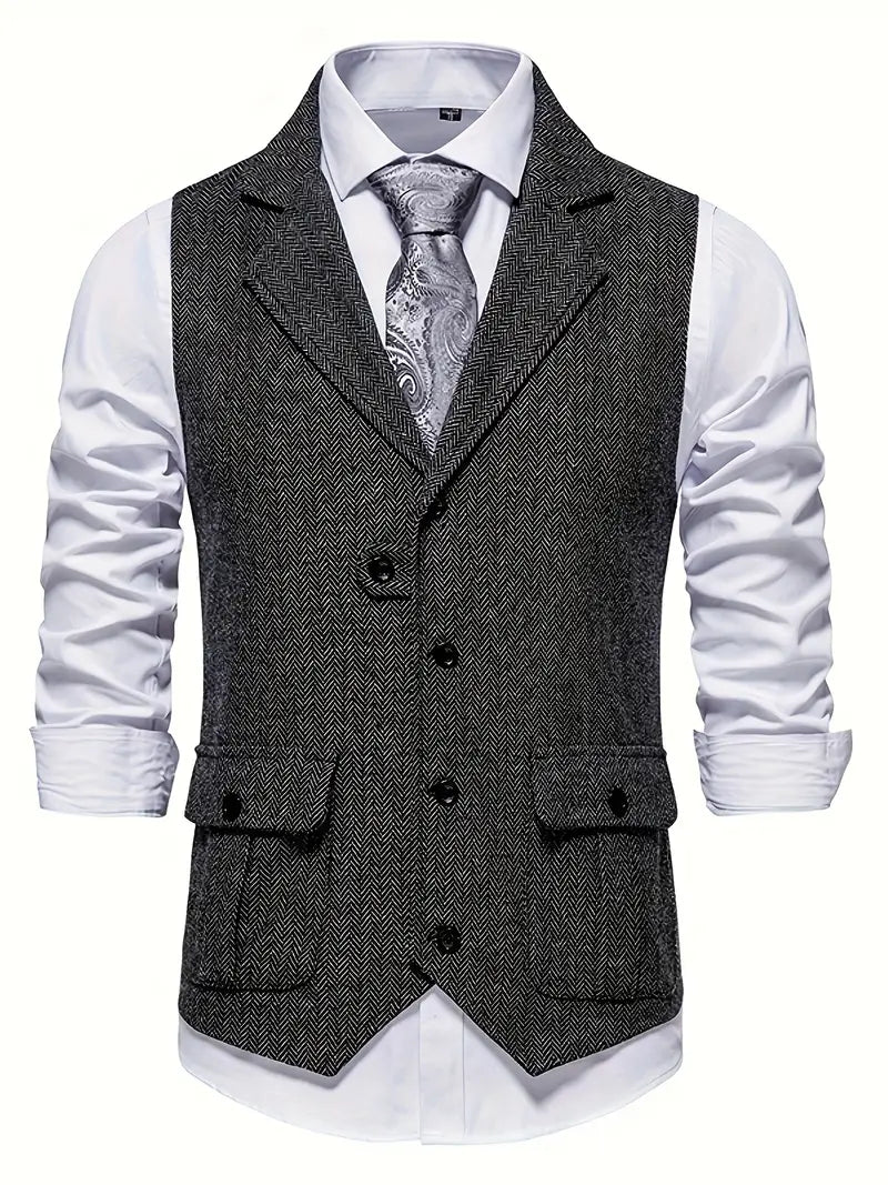 Herringbone blazer voor heren