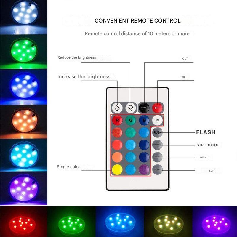 LED onderwaterlamp met afstandsbediening