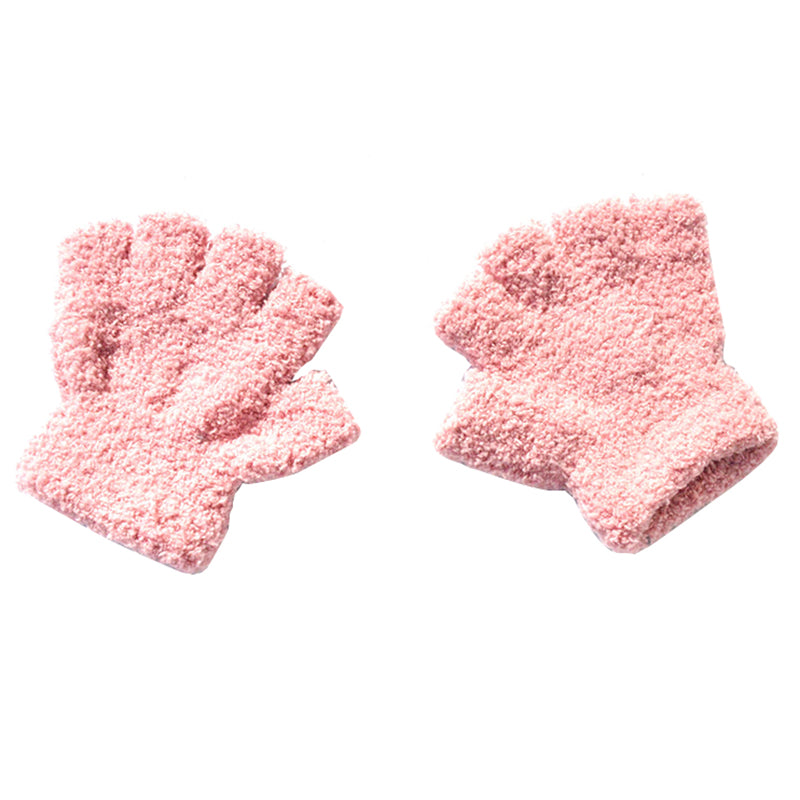 Winter kinderwanten met dikke plush fleece