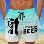 Hawaii heren zwembroek met elastische taille